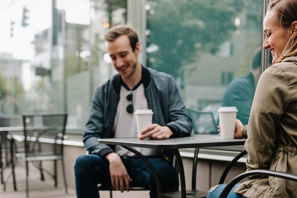couple on a coffee date